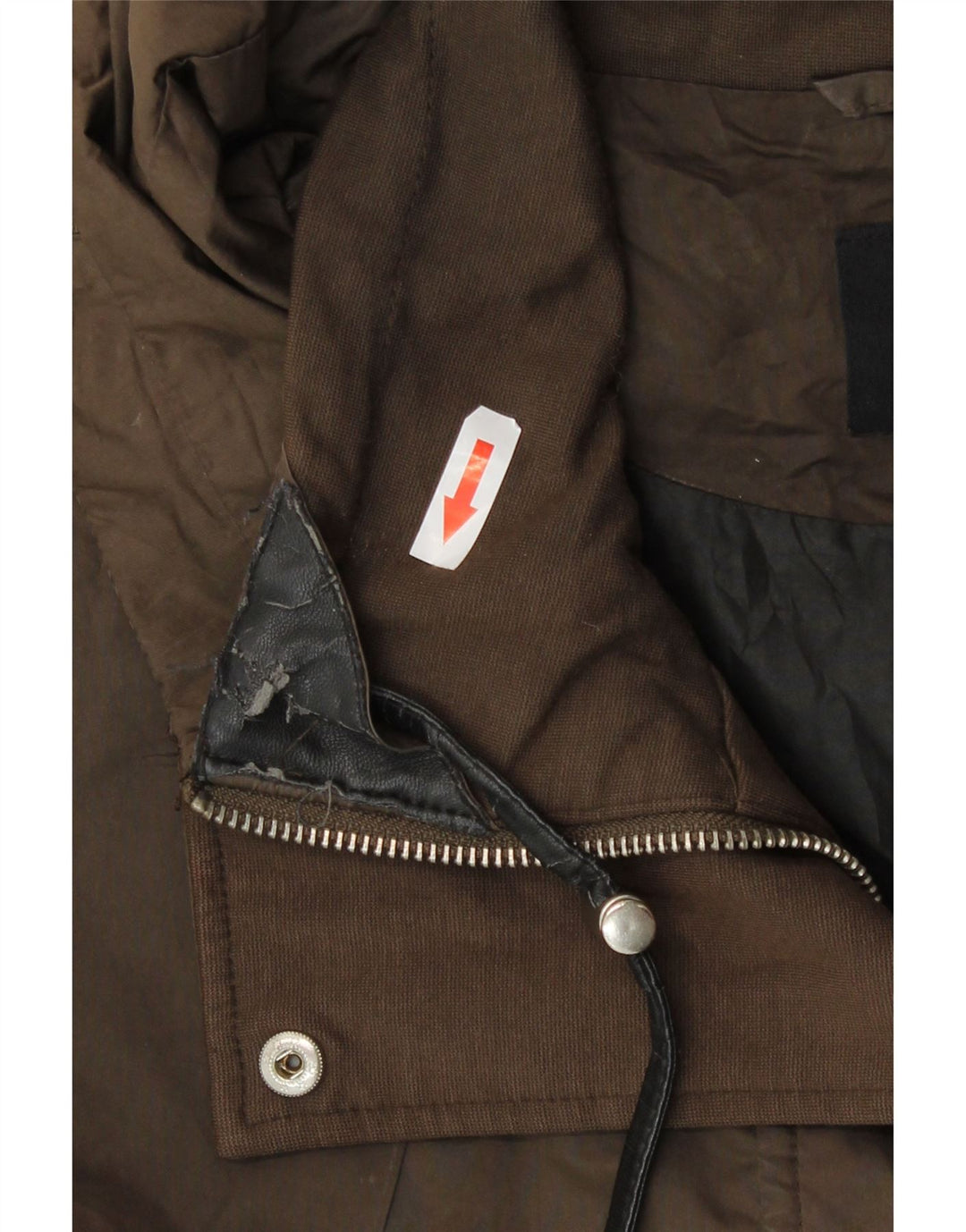 Zara Womens Hooded Oversized Parka Jacket UK 10 Small Khaki