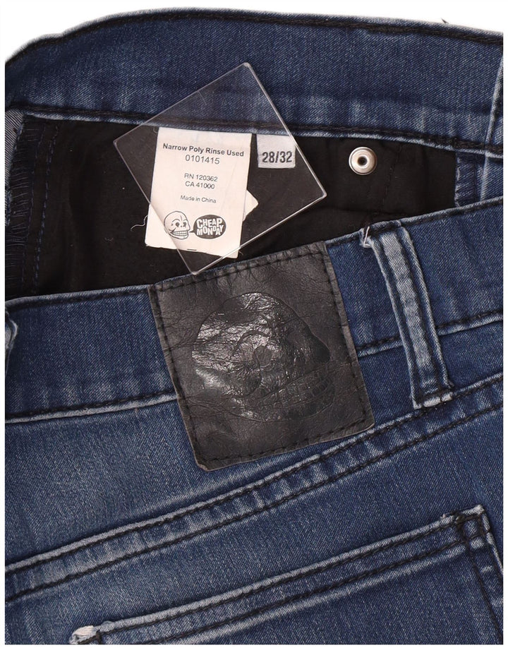 CHEAP MONDAY Womens Skinny Jeans W28 L32  Blue Cotton