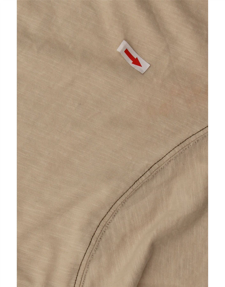 Puma Mens Graphic T-Shirt Top 2XL Beige Cotton