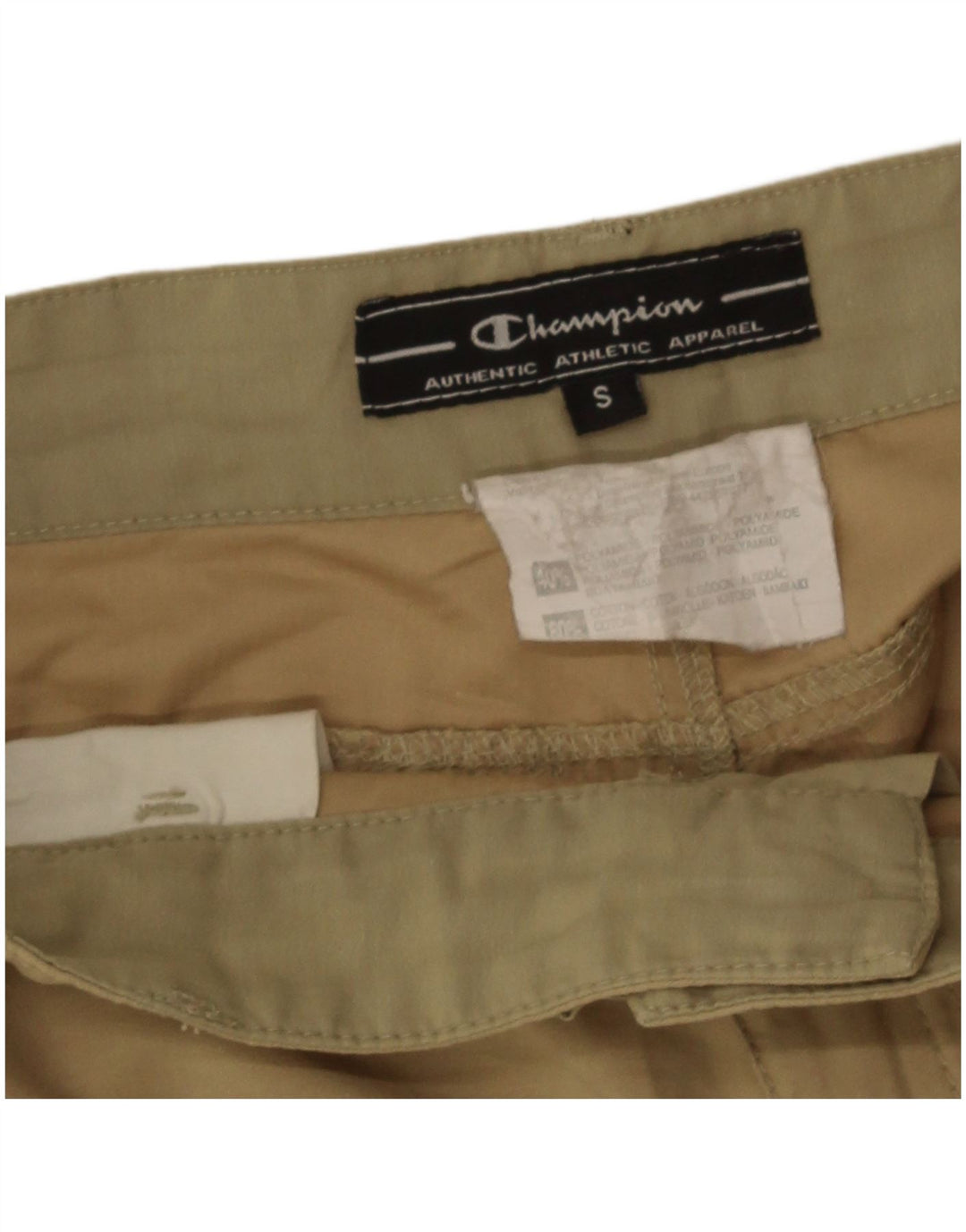 Champion Mens Cargo Shorts Small W28 Beige