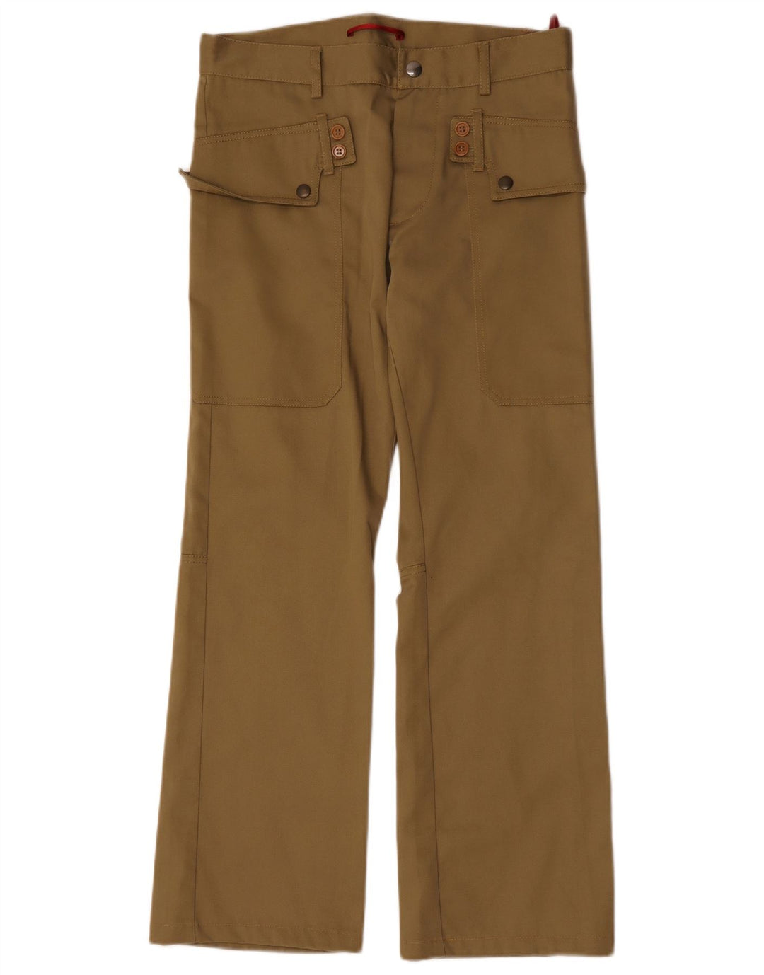 David Mayer Womens Bootcut Cargo Trousers IT 46 Large W31 L29 Khaki