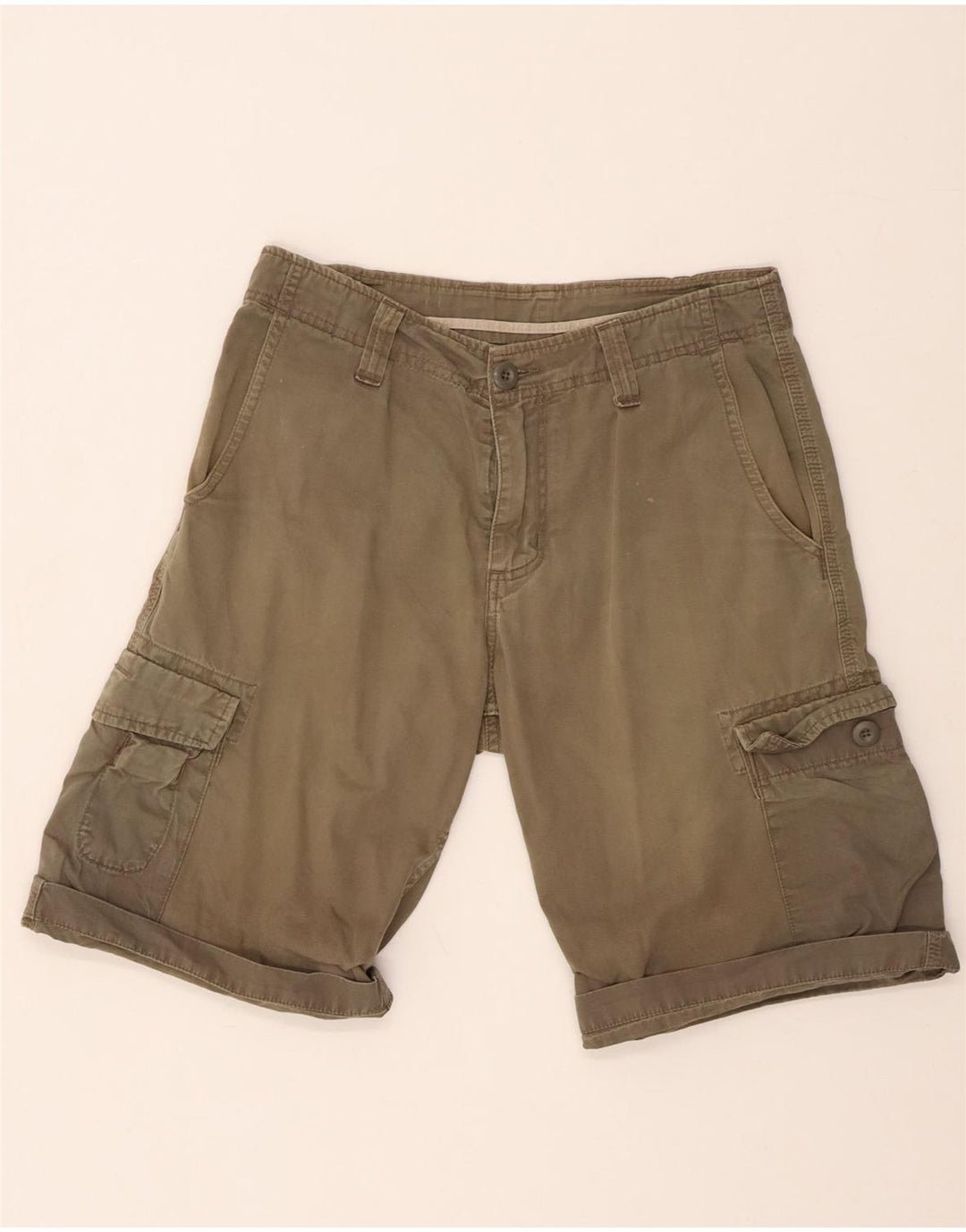CARHARTT Mens Cargo Shorts W30 Medium Khaki Cotton