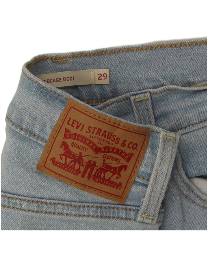 Levi's Womens Ribcage Bootcut Jeans W29 L32 Blue Cotton