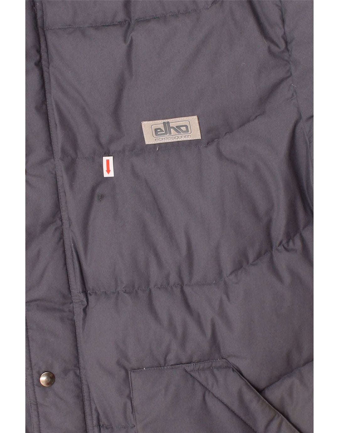 ELHO Mens Padded Coat IT 52 XL Grey Polyester Vintage Elho and Second-Hand Elho from Messina Hembry 