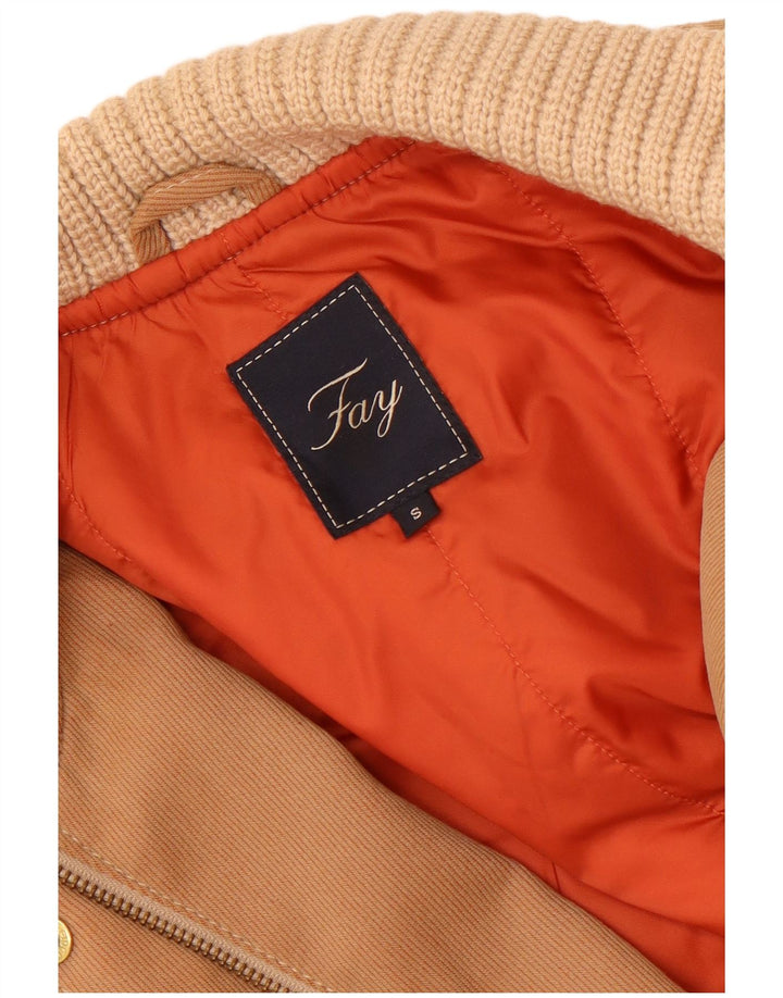 Fay Womens Bomber Jacket UK 10 Small Beige