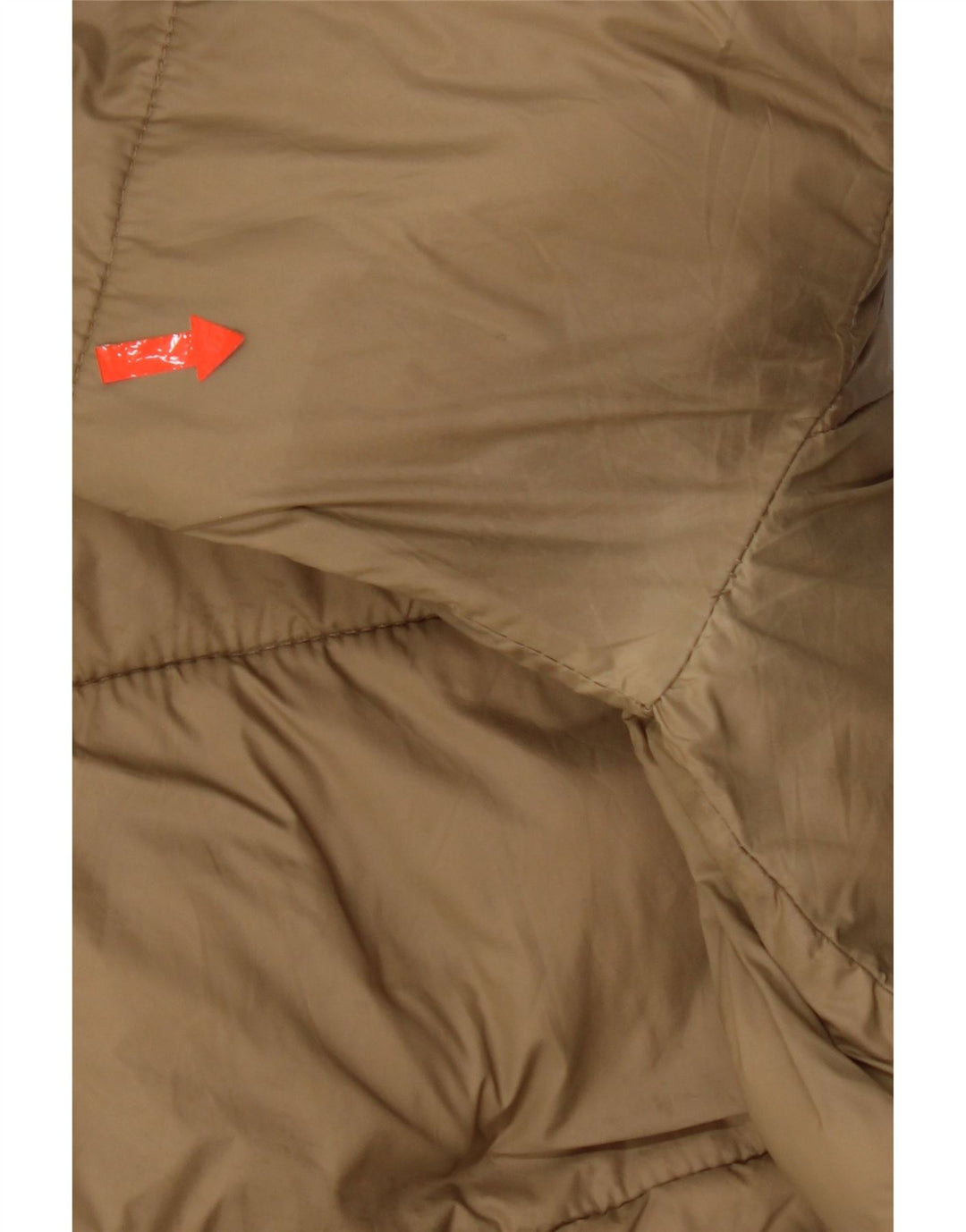 Zara Mens Hooded Padded Jacket UK 36 Small Beige