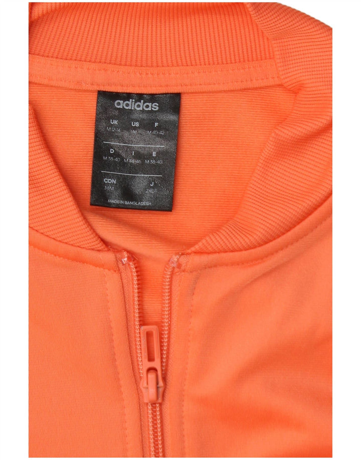 ADIDAS Womens Full Tracksuit UK 12/14 Medium  Orange Polyester