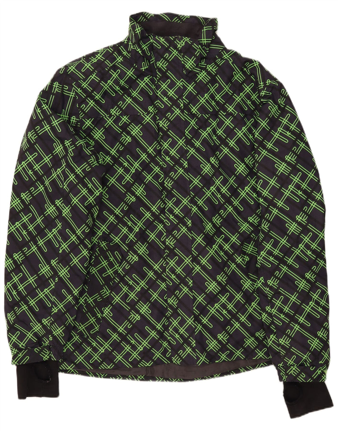 CRIVIT Mens Windbreaker Jacket UK 40 Large Navy Blue Geometric Polyester