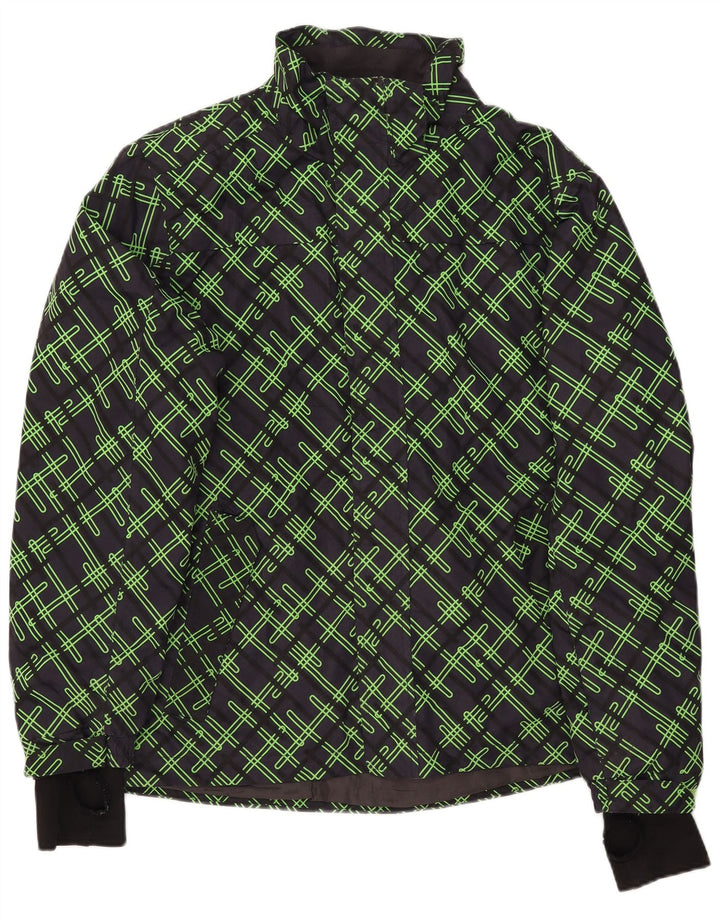 CRIVIT Mens Windbreaker Jacket UK 40 Large Navy Blue Geometric Polyester