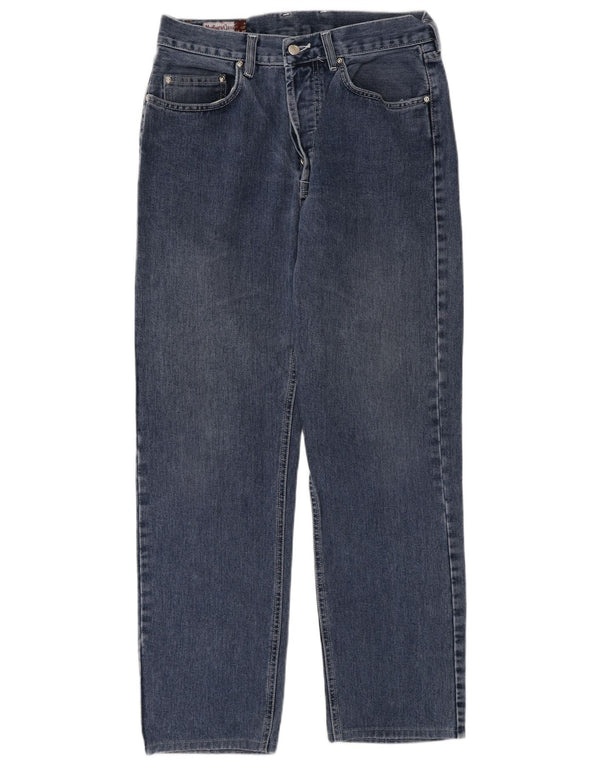 Marlboro Classics Mens Straight Jeans W32 L30 Blue Cotton