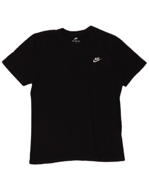 NIKE Mens T-Shirt Top Medium Black Cotton