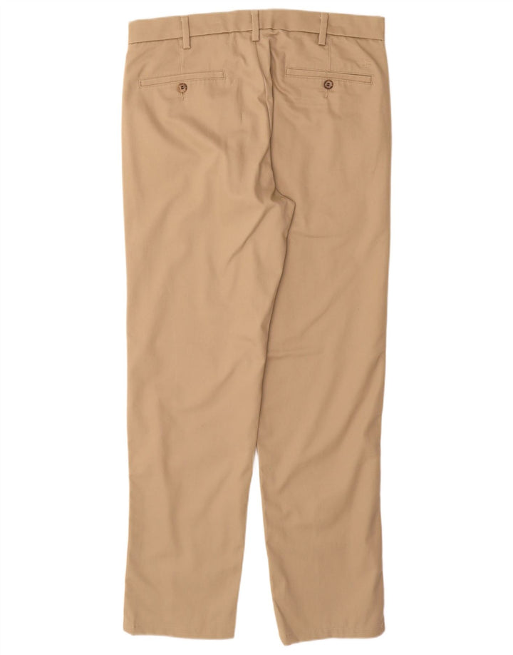 DOCKERS Mens Slim Fit Chino Trousers W32 L30 Beige Cotton