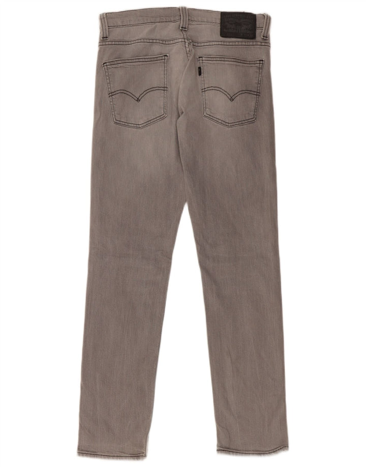 LEVI'S Womens 511 Slim Jeans W30 L32 Grey Cotton