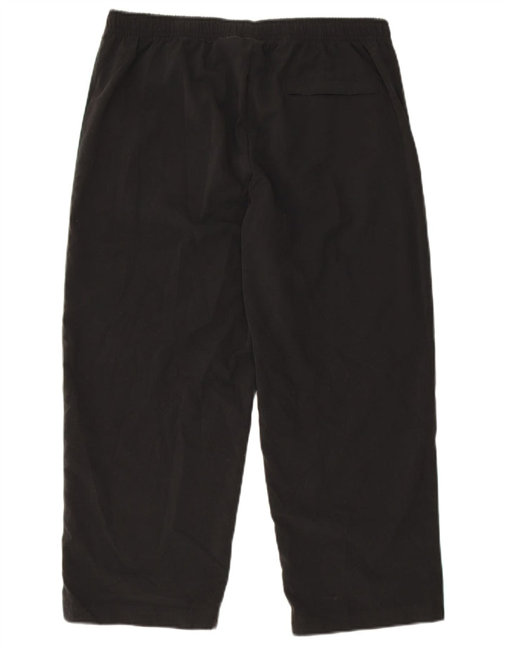 Nike Womens Capri Tracksuit Trousers US 12/14 Large Black Colourblock