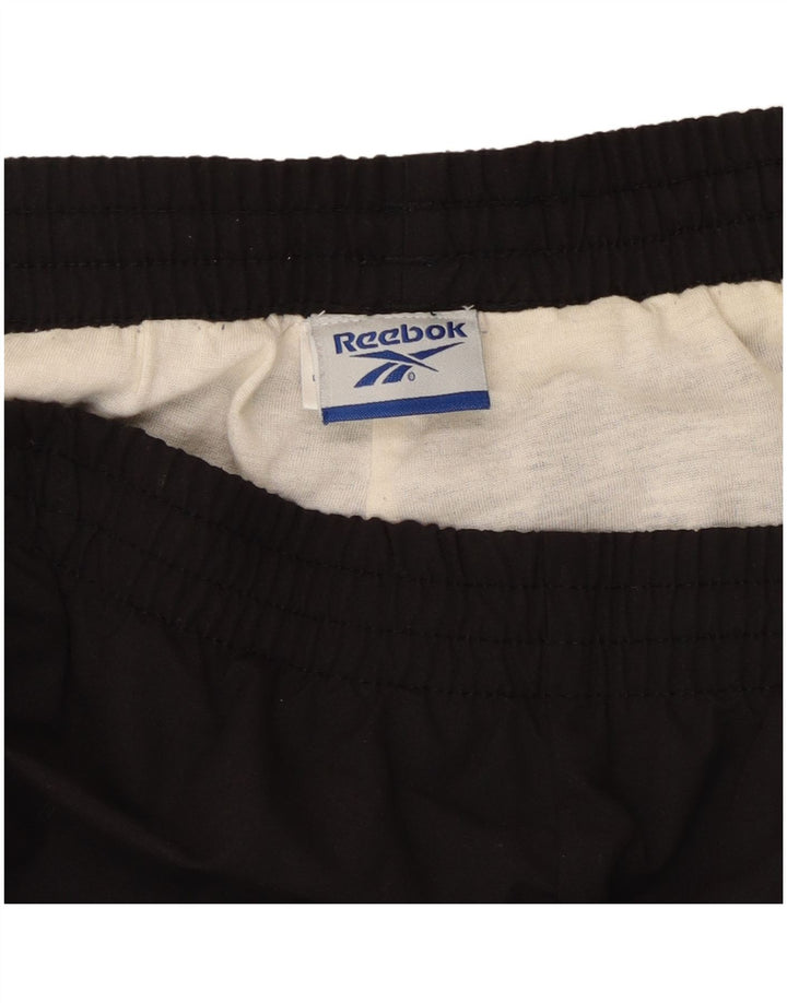 REEBOK Mens Tracksuit Trousers Joggers Large  Black