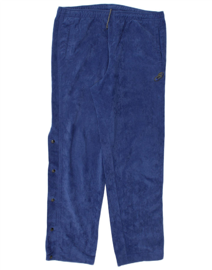 ASICS Mens Fleece Tracksuit Trousers Large  Navy Blue