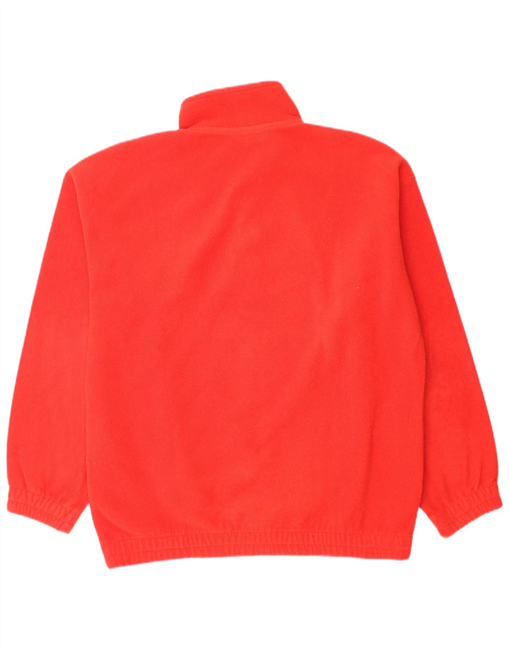 Fila Mens Button Neck Fleece Jumper IT 48 Medium Red