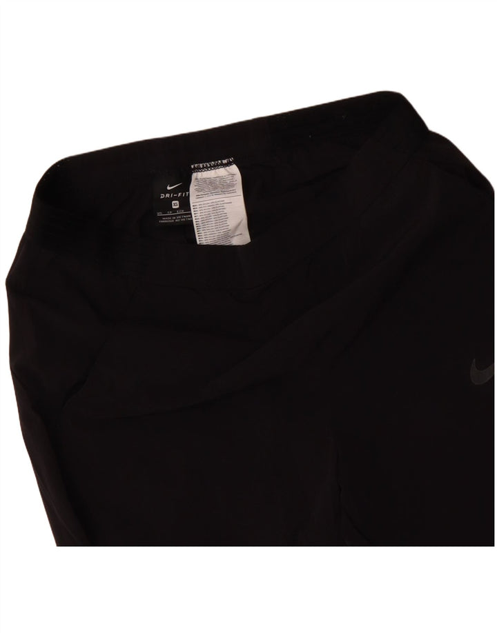 NIKE Womens Dri Fit Tracksuit Trousers UK 6 XS  Black Polyester
