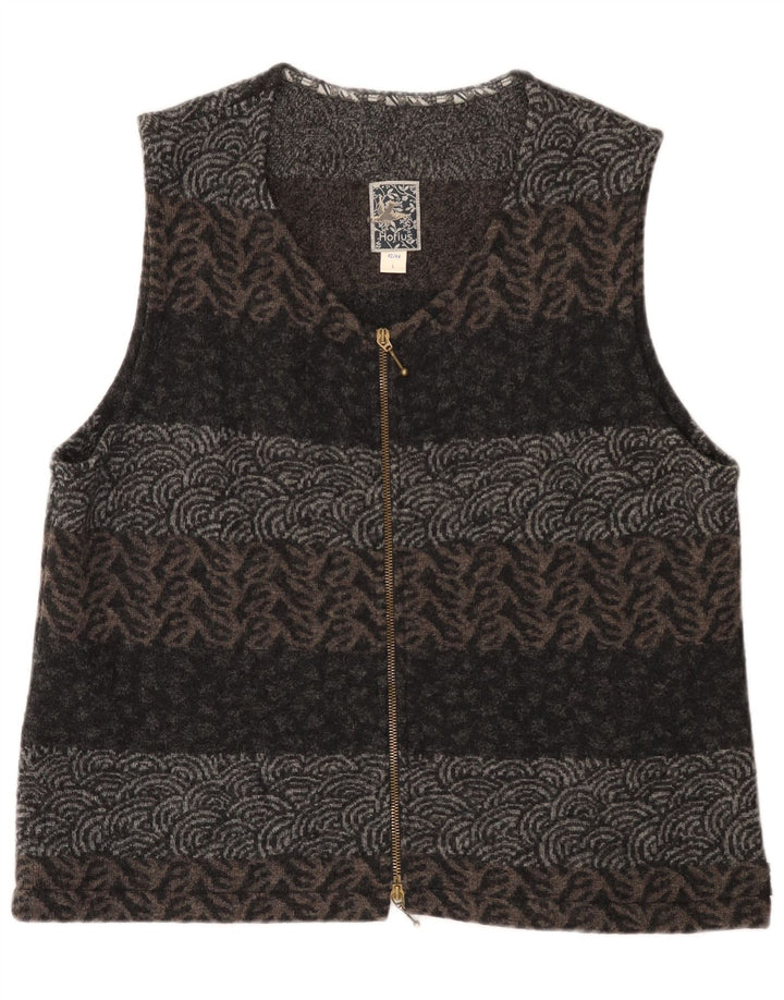 Hofius Womens Cardigan Sweater EU 42/44 Large Multicoloured Geometric