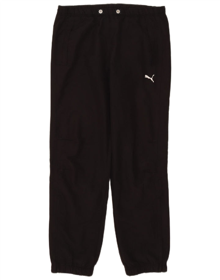 Puma Mens Tracksuit Trousers Joggers Small Black Polyester