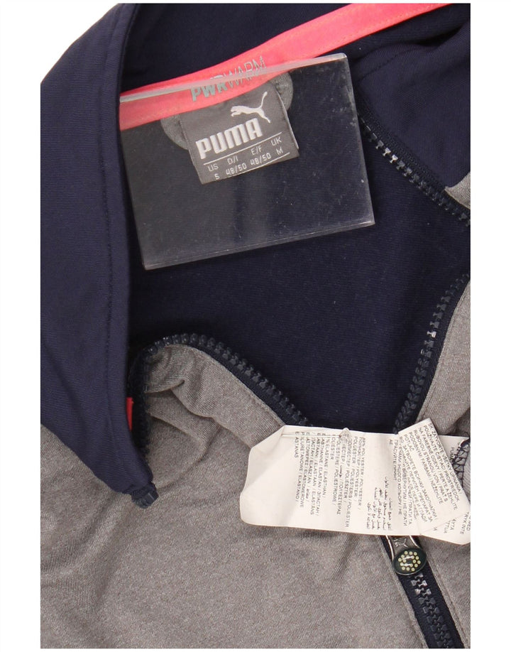 Mens Zip Neck Pullover Tracksuit Top Medium