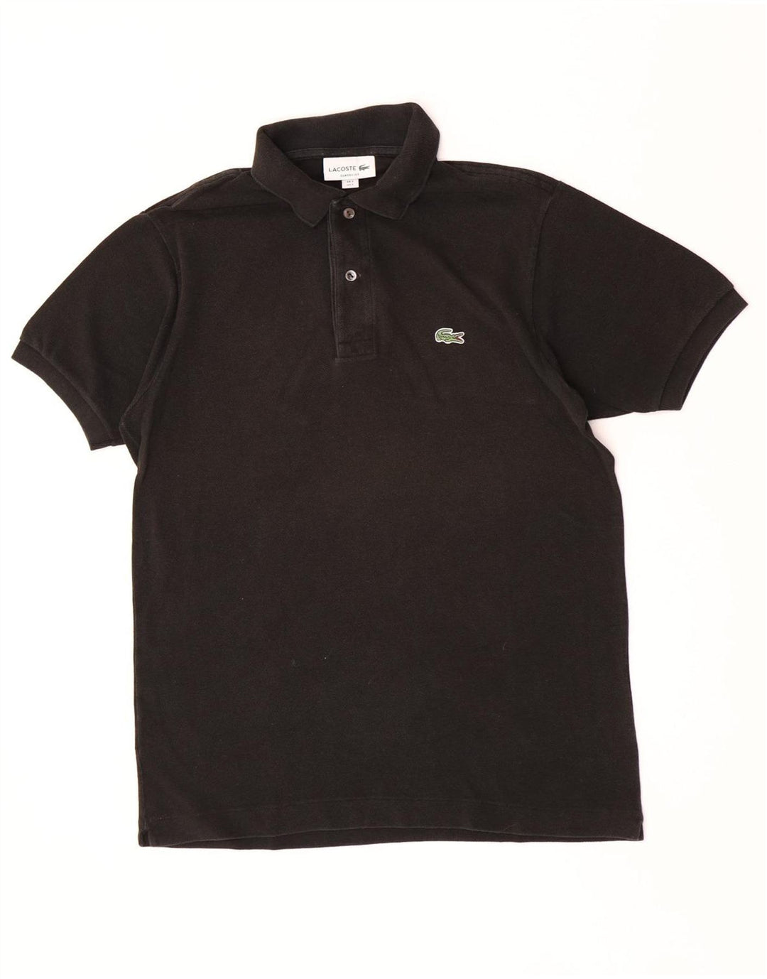 Lacoste Mens Classic Fit Polo Shirt Size 3 Small Black Cotton