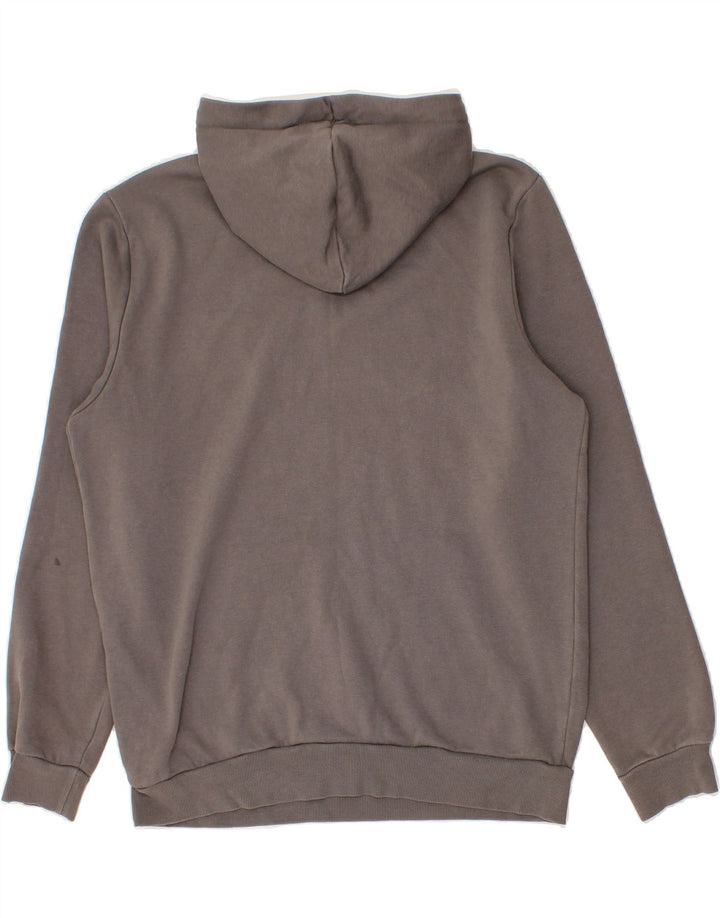 PUMA Mens Graphic Hoodie Jumper Medium Grey Cotton Vintage Puma and Second-Hand Puma from Messina Hembry 