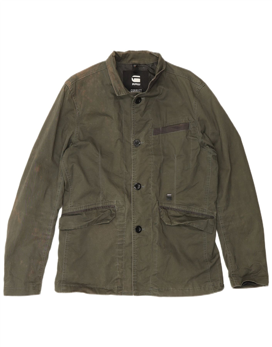 G-Star Mens Utility Jacket UK 38 Medium Khaki