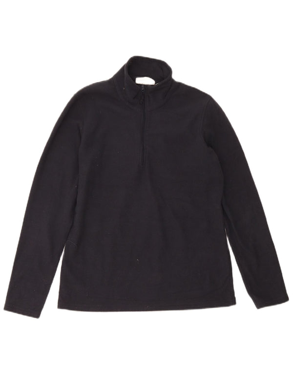 Mountain Warehouse Womens Zip Neck Fleece Jumper UK 12 Medium Navy Blue