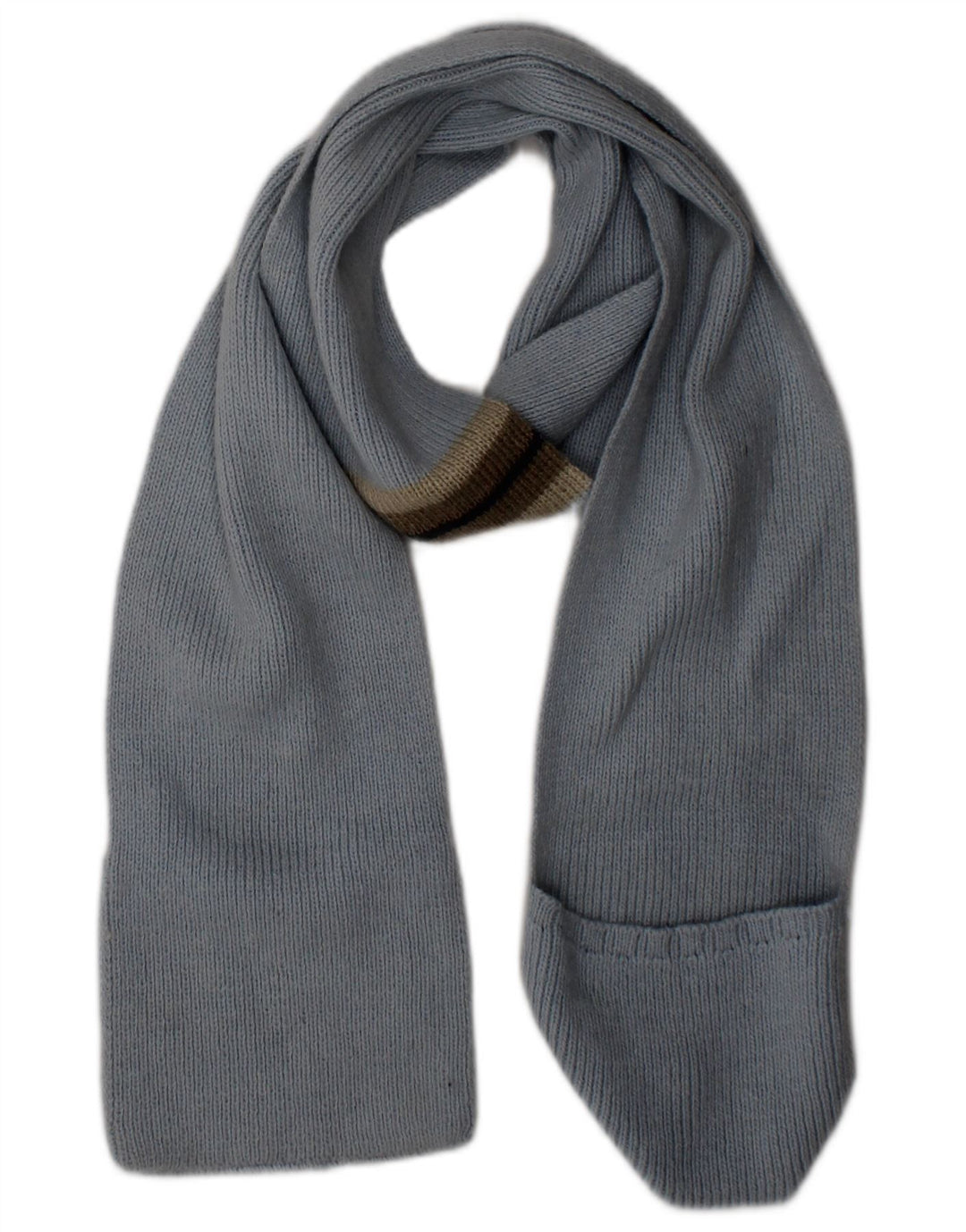 TIMBERLAND Girls Rectangle Scarf 11-12 Years Blue Acrylic