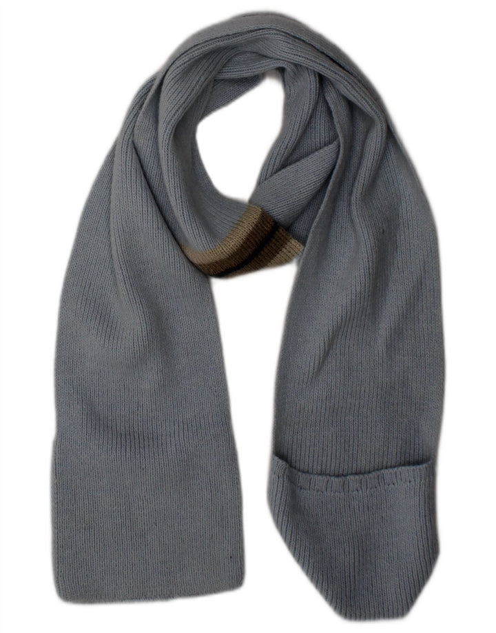 TIMBERLAND Girls Rectangle Scarf 11-12 Years Blue Acrylic