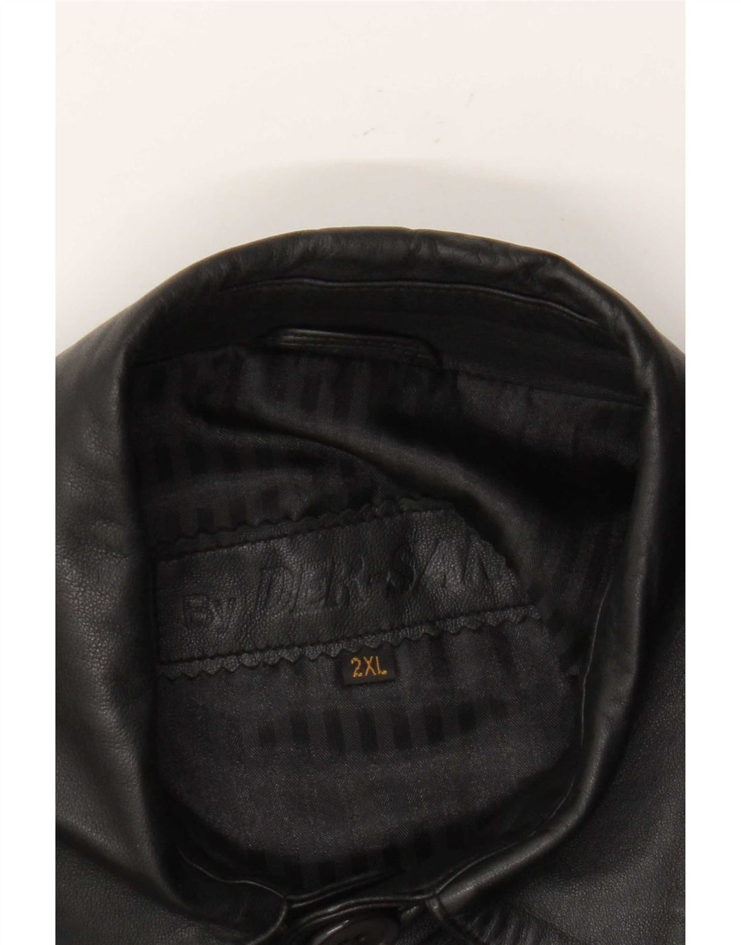 Vintage Mens Leather Jacket UK 44 2XL Black Leather