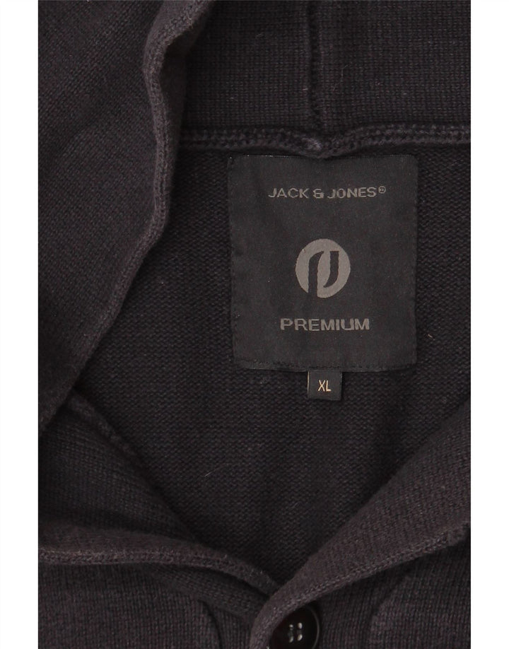 JACK & JONES Mens Premium Cardigan Sweater XL Navy Blue