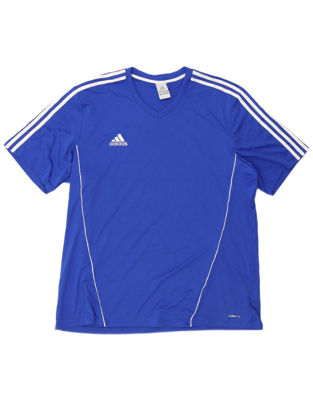ADIDAS Mens Climalite T-Shirt Top 2XL Blue Polyester