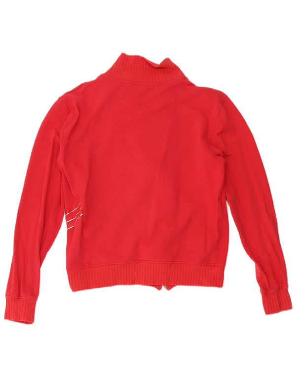 Adidas Girls Tracksuit Top Jacket 13-14 Years XL Red Cotton