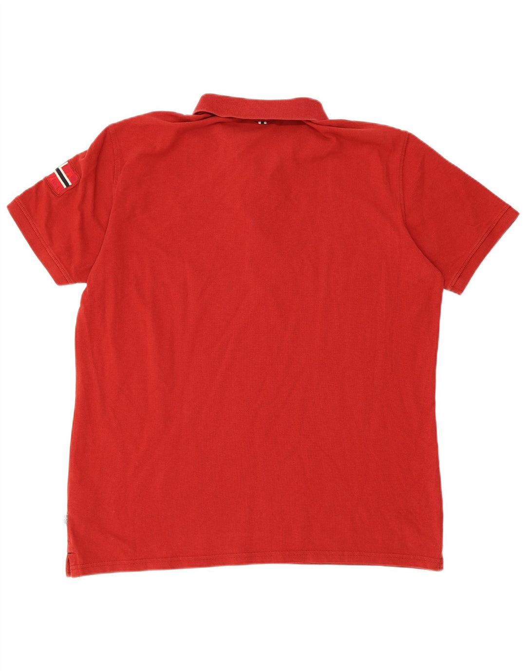 NAPAPIJRI Mens Polo Shirt 2XL Red Cotton