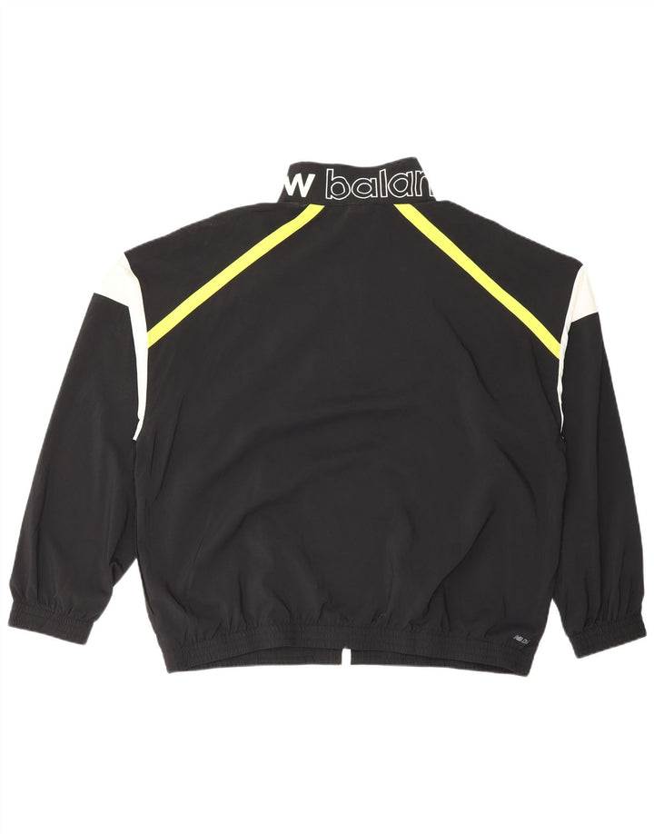 New Balance Mens Graphic Full Tracksuit Medium Black Colourblock Polyester