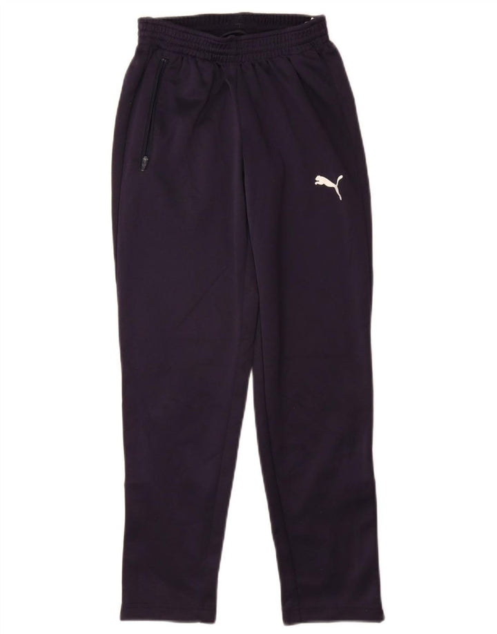 PUMA Boys Tracksuit Trousers 9-10 Years  Navy Blue Polyester