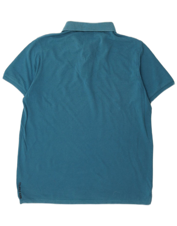 U.S. Polo Assn. Mens Polo Shirt Large Blue Cotton