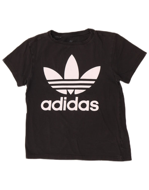 Adidas Girls Graphic T-Shirt Top 11-12 Years Black