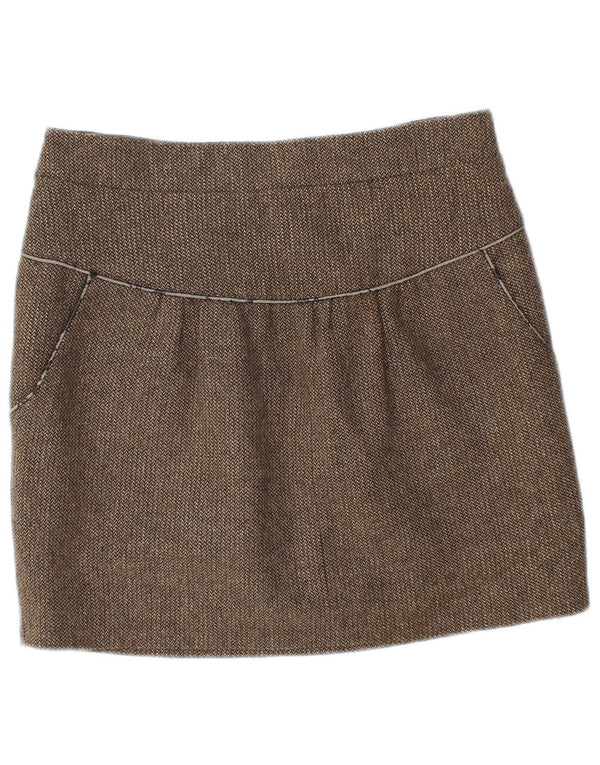 KOOKAI Womens Mini Skirt EU 40 Medium W30  Brown Polyester