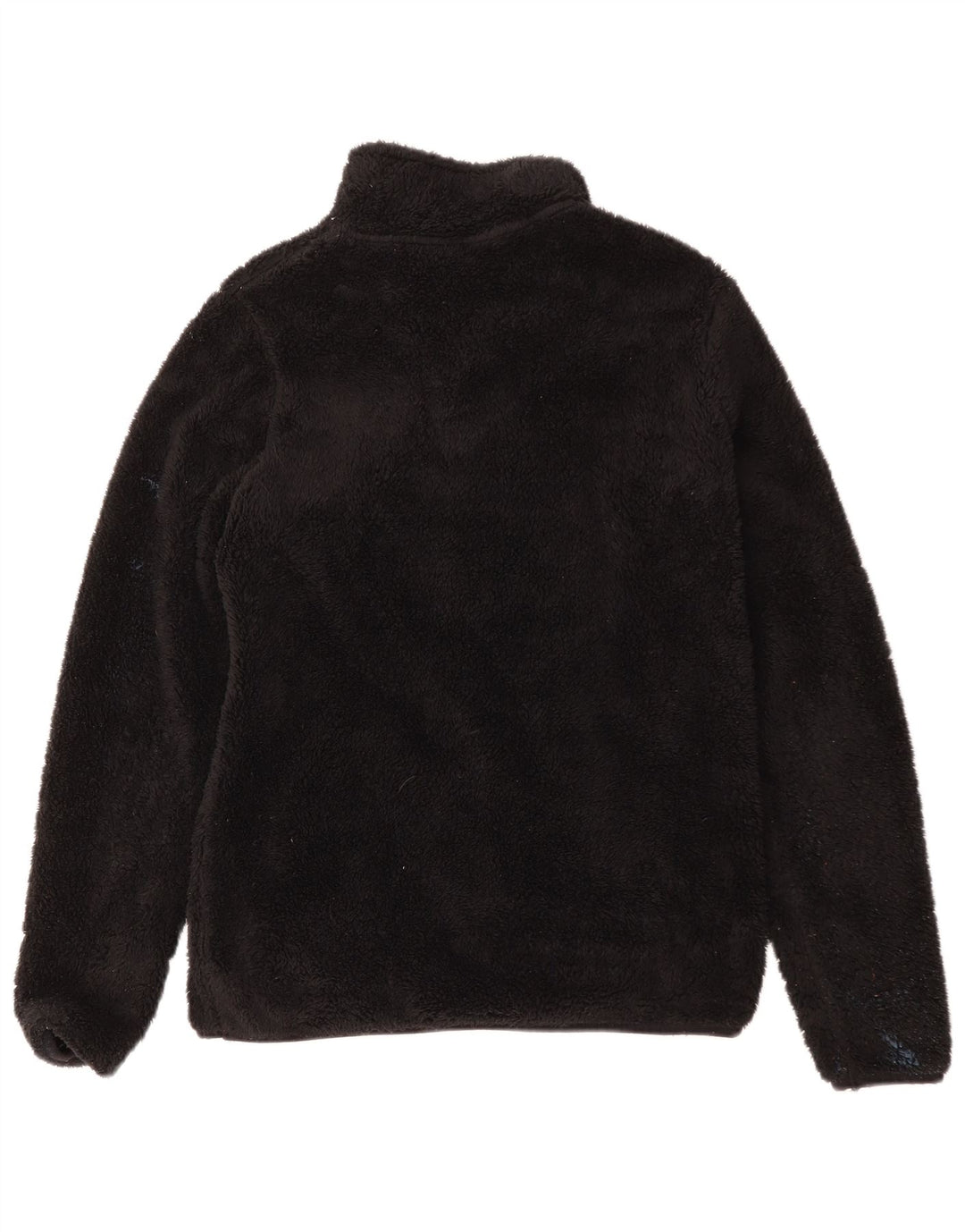 Mountain Warehouse Womens Zip Neck Fleece Jumper UK 12 Medium Black