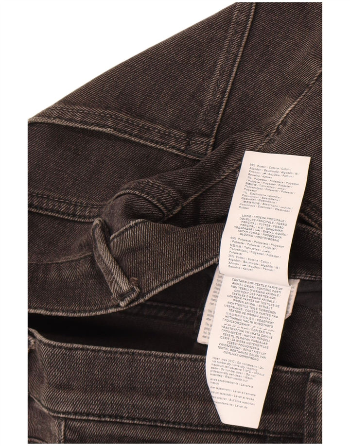 Trussardi Mens Distressed Slim Jeans W33 L34 Black Cotton