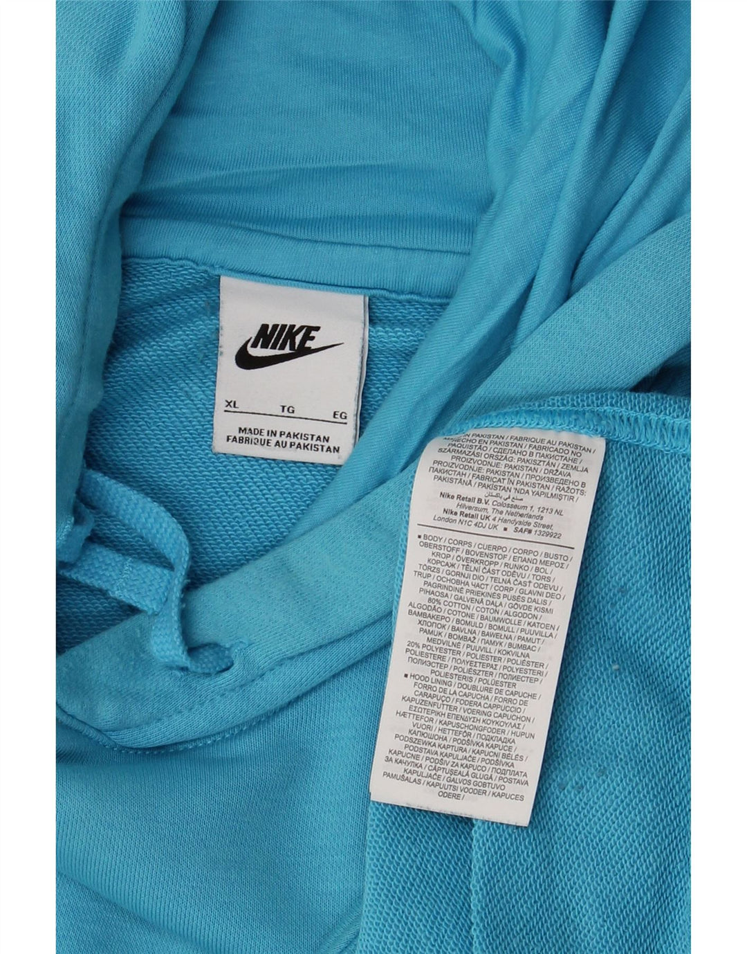 Nike Mens Hoodie Jumper XL Blue