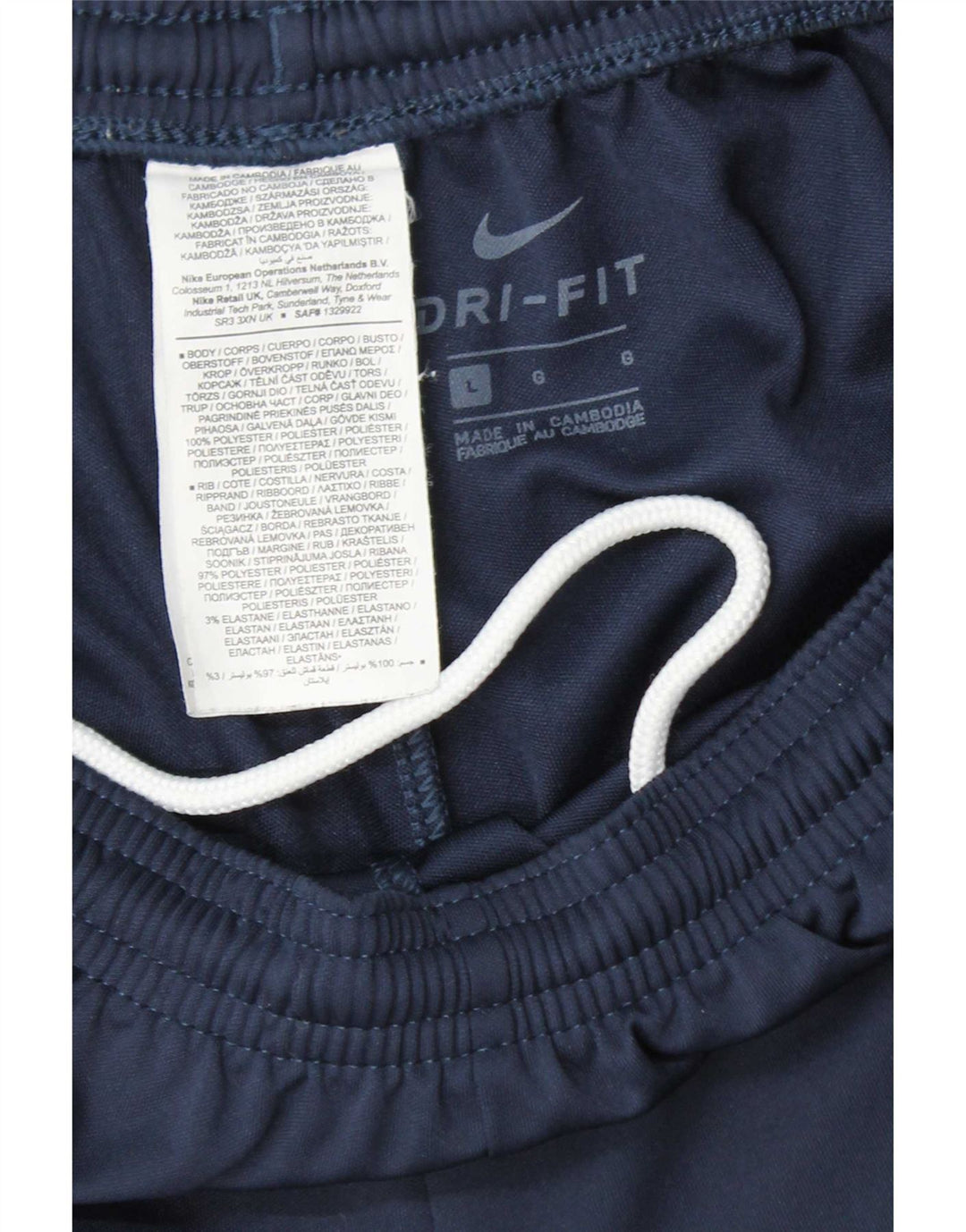 Nike Mens Tracksuit Trousers Large  Navy Blue Polyester