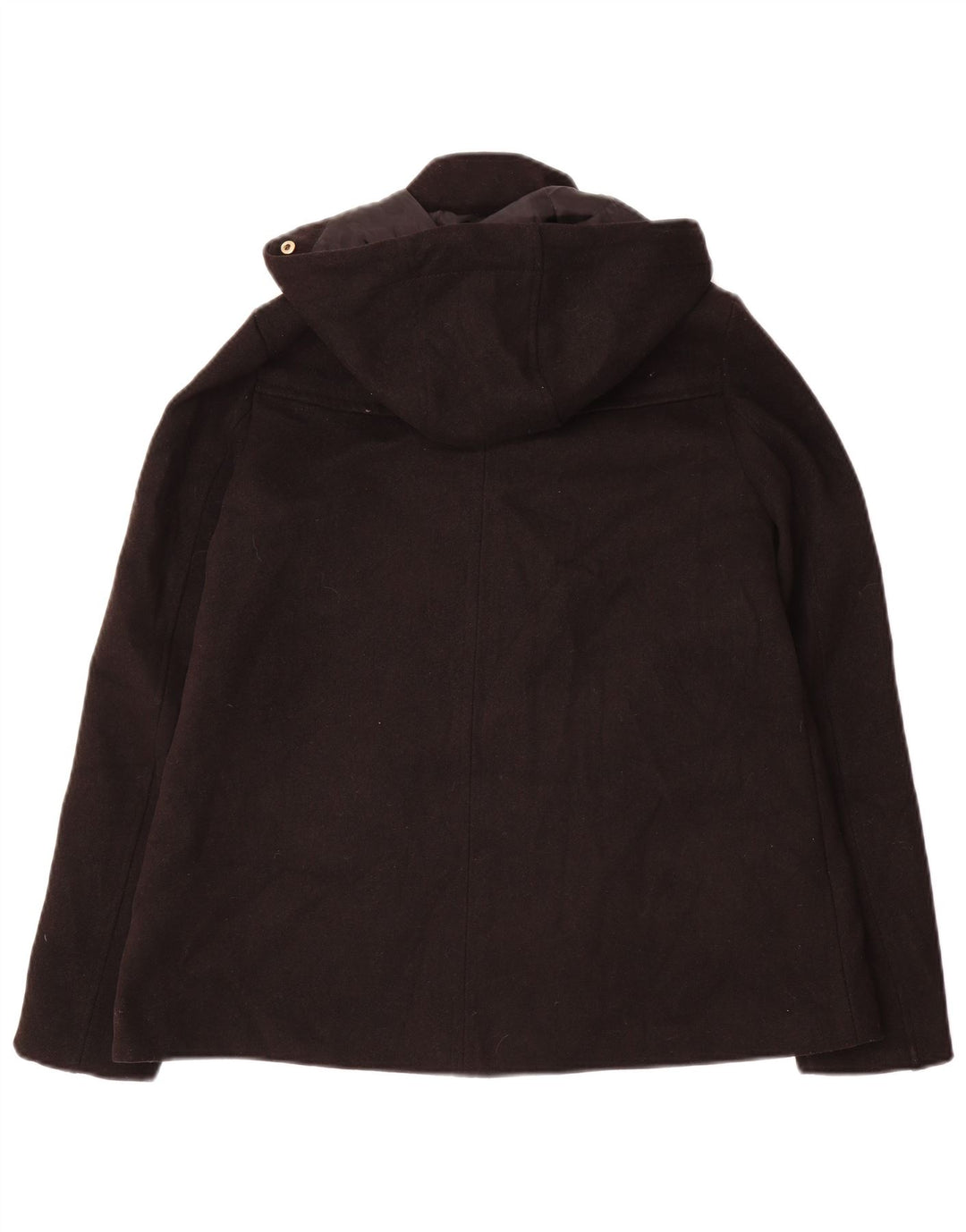 Zara Womens Hooded Bomber Jacket UK 6 XS Black Polyester