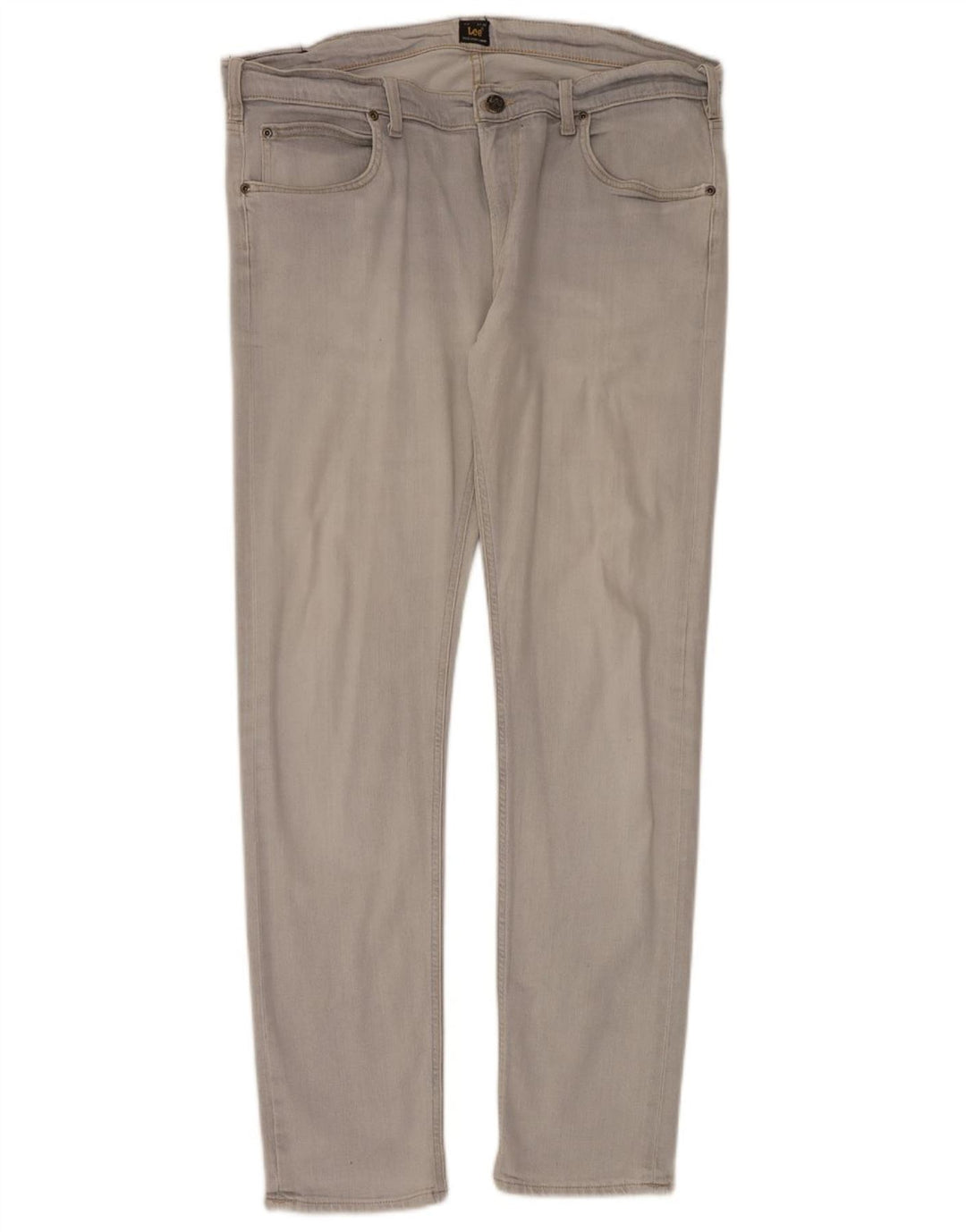LEE Mens Luke Slim Jeans W38 L34 Grey Cotton