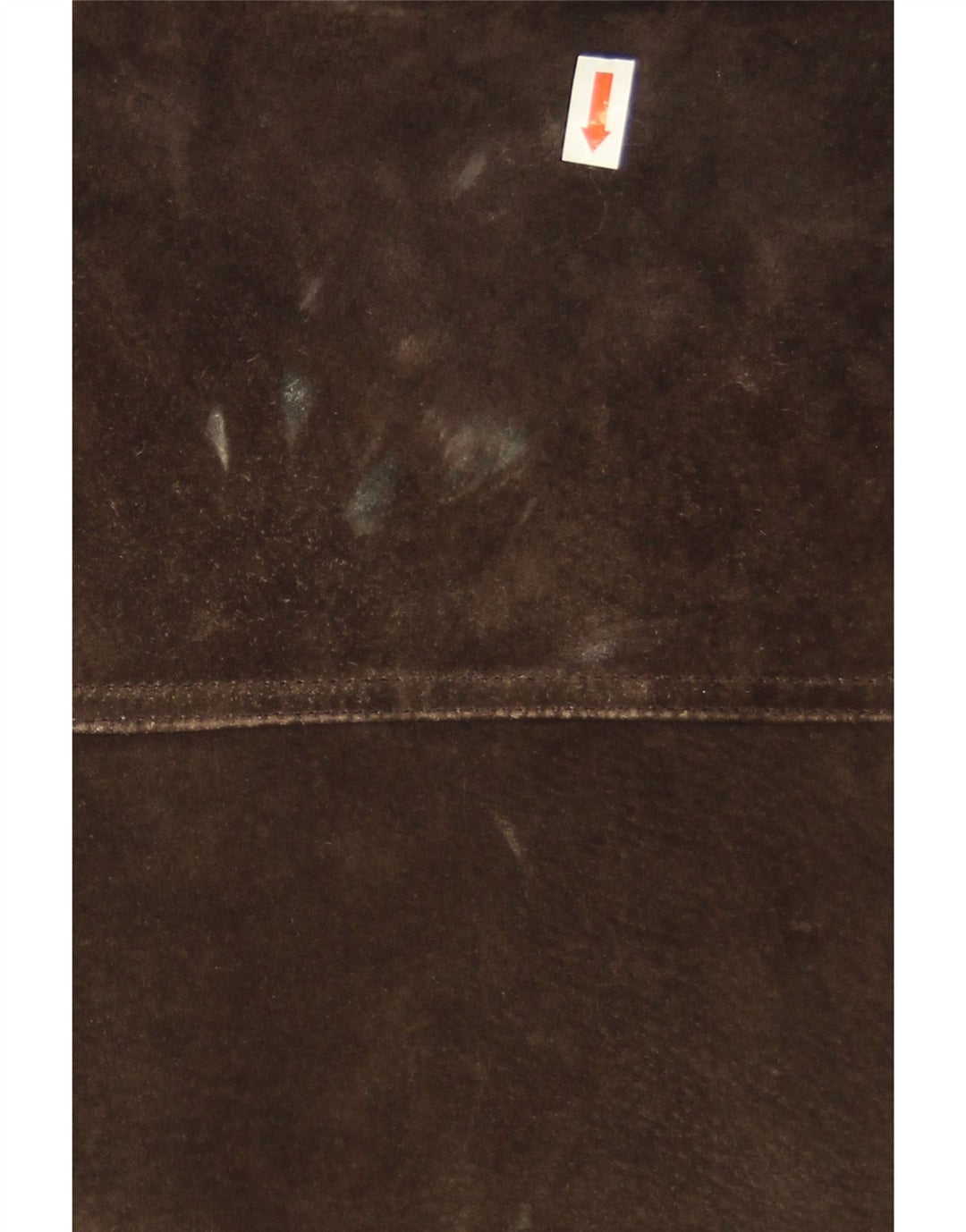 Eddie Bauer Womens Suede Crop Bomber Jacket UK 8 Small Brown Leather