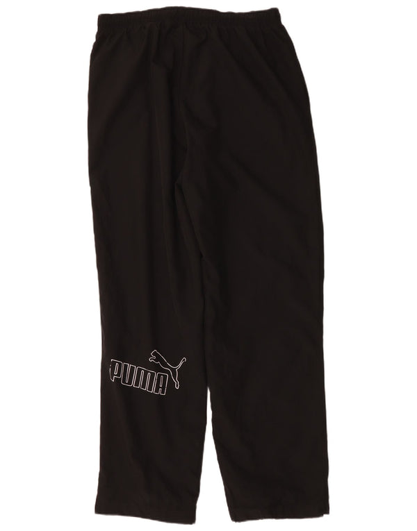 Puma Mens Graphic Tracksuit Trousers Large Black Polyester