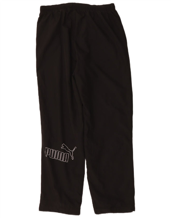 Puma Mens Graphic Tracksuit Trousers Large Black Polyester